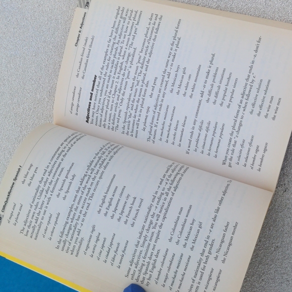 Spanish Cliffsnotes & CD Bundle Spanish 1 Cliffsnotes Paperback Book & SpanishCD - Picture 5 of 11